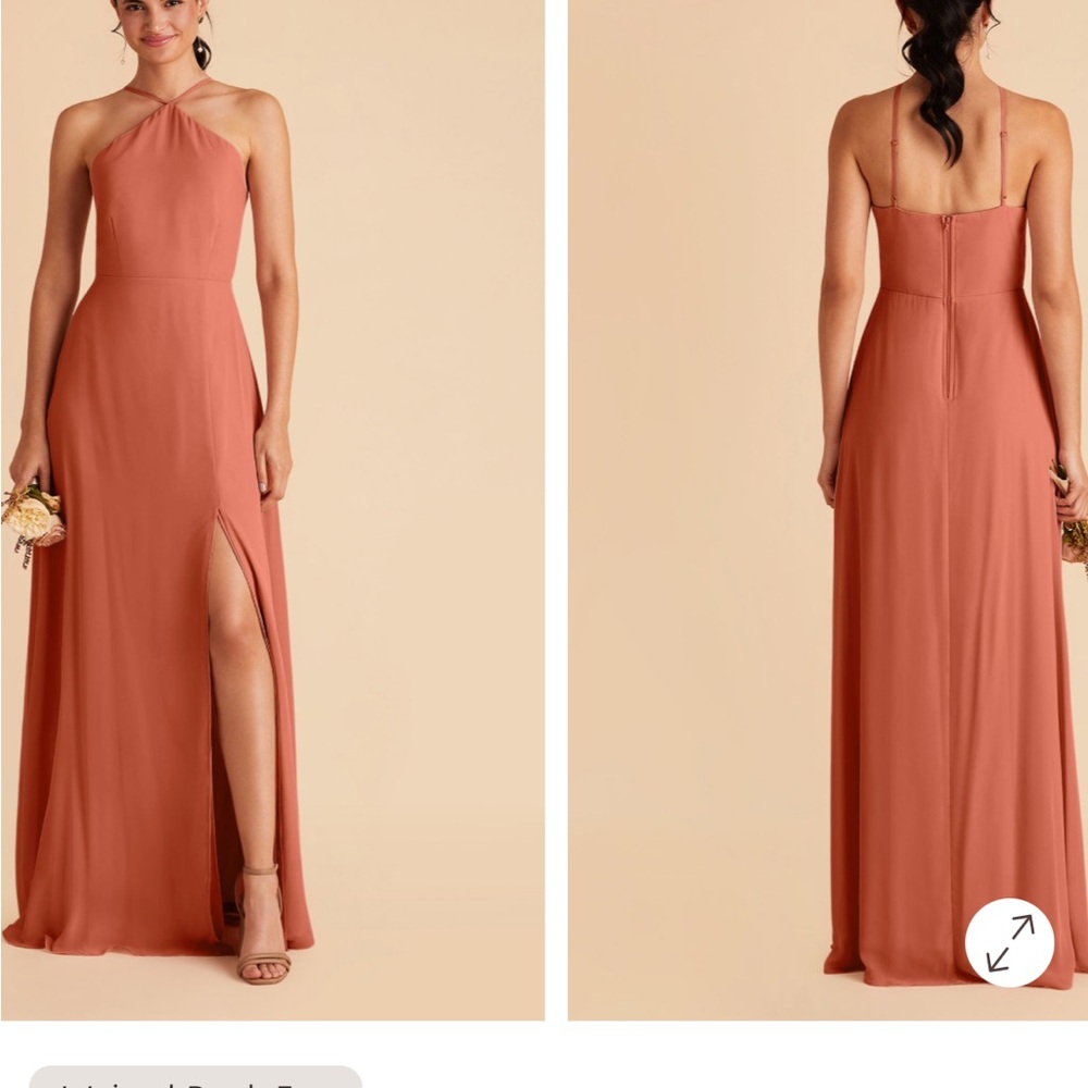 Birdy Grey Terracotta Halter Wedding Dress